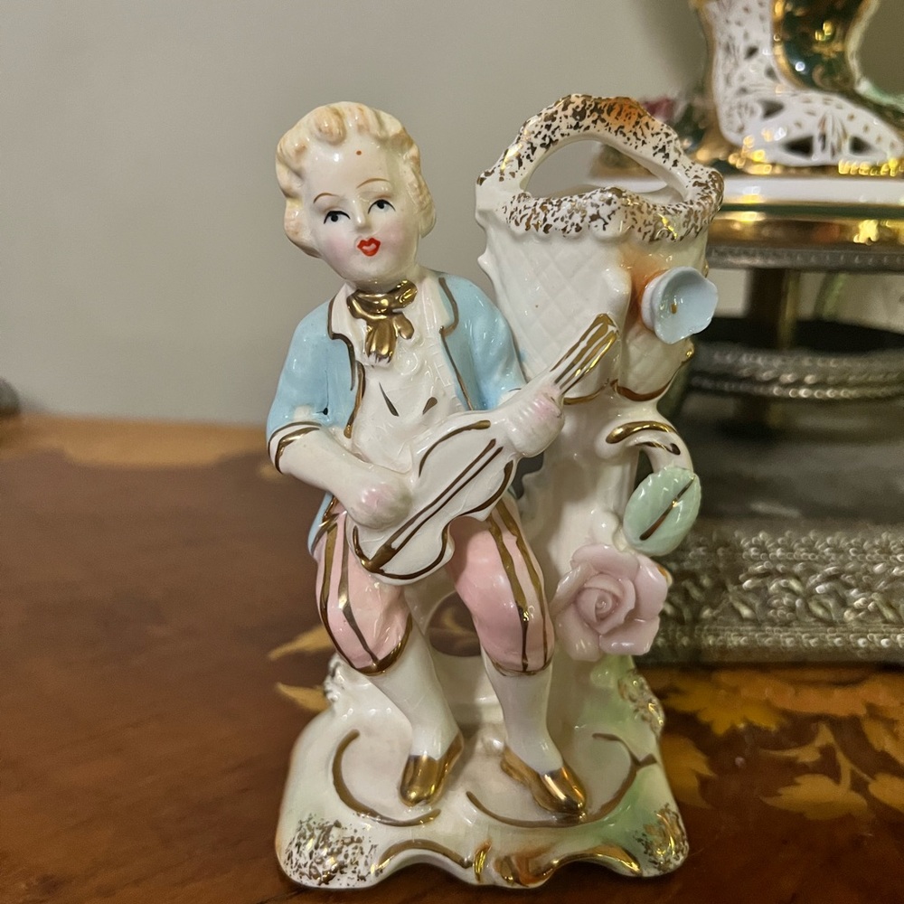 Vintage Figurine with Guitar